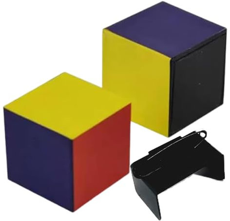 Magischer Würfel, flacher Zauberwürfel, lustiger Würfel in Sichtweite eines flachen Würfels, Zaubertricks, Tricks, Zubehör, Zaubershow-Werkzeuge für Erwachsene