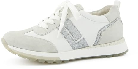 Paul Green Damen, Frauen Low-Top Sneaker,Strassenschuhe,Sportschuhe,Freizeitschuhe,Turnschuhe,Laufschuhe,schnürschuhe,Weiß (Weiß),42 EU / 8 UK