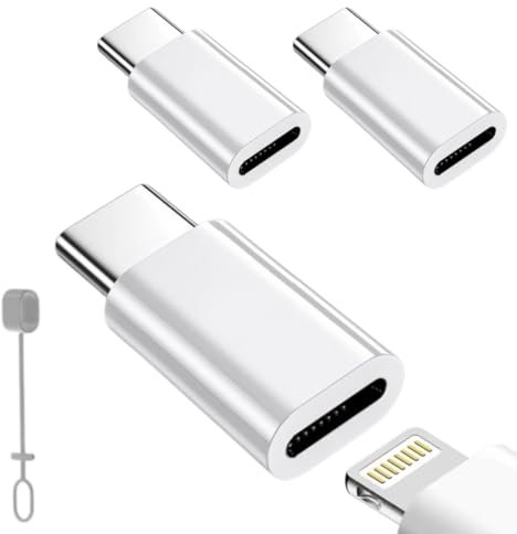 Adaptador Lightning a USB-C, 3 Piezas Adaptador Lightning Hembra a USB-C Macho | Compatible con iPhone 16/15/ Pro/ Pro Max/ iPad y Dispositivos Android Samsung, Xiaomi – NO PARA AURICULARES/OTG