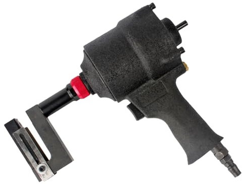 DOJOEUU Industrieller Druckluftlocher, 3,2–8 mm pneumatischer Locher, 360° drehbarer Klemmkopf, verstellbare Ränder, Metalllocher für Türen und Fenster, Fabrik, Büro, Haushalt(3.5mm)