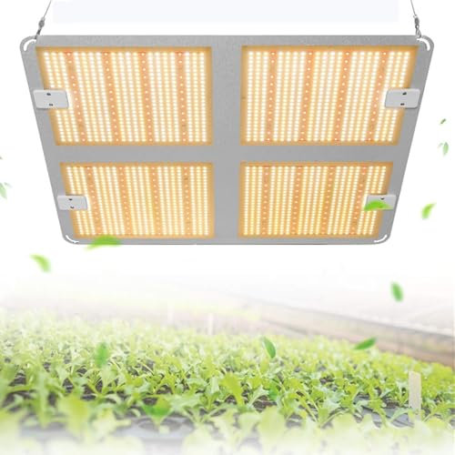 Led Grow Light Full Spectrum High PPFD Quantum Board for Indoor Plants 400W Full Spectrum 1888 LEDs Panel Grow Lights for Hydroponic Indoor Plants Veg and Flower Growing Lamp (4000 W)