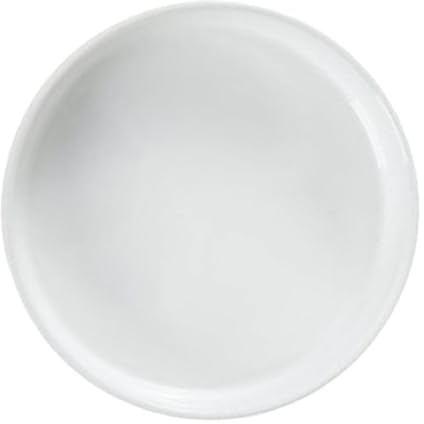 Gatuida Vassoio Fioriera in Ceramica Resistente per Piante da Interno Sottovaso Rotondo Bianco Smaltato Antigoccia per Fiori Base Drenaggio per Vaso Pratico e Durevole