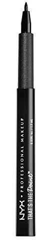 NYX Professional Makeup That’s The Point Eyeliner - Eyeliner-Kollektion mit 7 tiefschwarzen Stiften, verschiedene Applikatoren, 1, 1 ml, A Bit Edgy 01