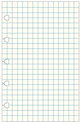 Filofax 122019 Notebook Pocket Nachfüllung Pastel kariert