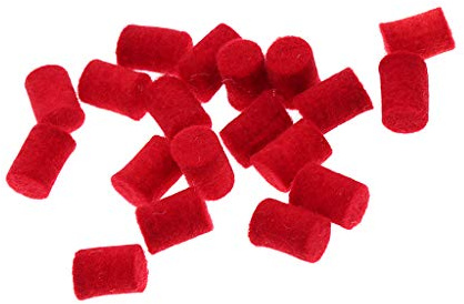Baoblaze 20 Saxophon Sax Ersatzteile Saxophon Key Guard Filz Stoßstange, Rot
