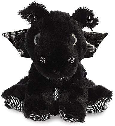 Aurora, none 61017, Sparkle Tales, Onyx Drache, 30cm, Plüschtier, schwarz