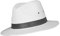 The Hat Company Mens Cotton Fedora A232 (Black Band, X-Large 60cm)