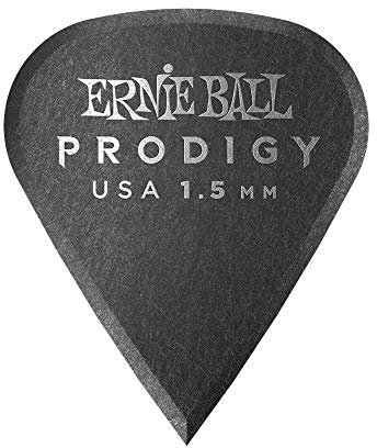 Ernie Ball 1.5 mm Black Sharp Prodigy Picks 6-pack