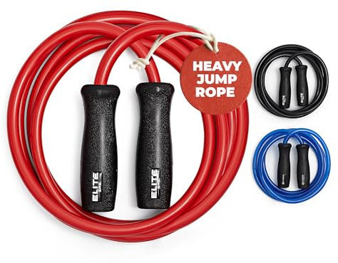 EliteSRS Skipping Rope Muay Thai Jump Rope Red' - Red - 2,7m.