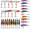 Spinner Angeln Köder Kit, 30pcs Forellenköder Kunstköder Set Spinnerbait Löffel Köder Blinker Angelköder Angelzubehör für Forelle Bass Lachs Zander Süßwasser Salzwasser