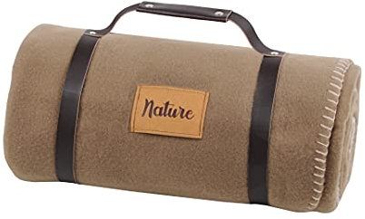 STOF Fleecedecke Dawson – Taupe – Größe 130 x 150 cm – große weiche und warme Decke für Sofa oder Schlafzimmer – Bettüberwurf – ideal für Haus und Picknick