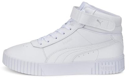 PUMA Carina 2.0 Mid, Sneaker Donna, White White Silver, 42 EU