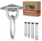 Die Ringe Deckenhaken Schwerlast Set - 2 Stück - Sichere Edelstahl Deckenanker für Turnringe, Boxsack, Hängesessel und Co. - Set beinhaltet 8 Beton Dübel für optimale Befestigung