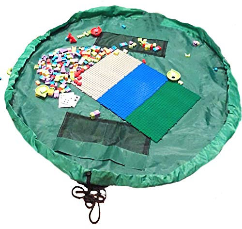 Toy Storage Bag, Portable, Folding Large Kids Play Mat, Durable Fabric, Children Area and Tidy Organizer for Indoor and Outdoor