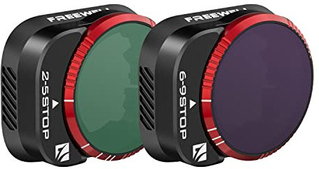 Freewell Variabile ND 2-5 Stop, 6-9 Stop, 2 filtri VND per obiettivo fotocamera compatibile con Mini 3 Pro/Mini 3