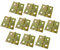 AERZETIX - C58715 - Juego de 10 bisagras pequeñas 30x29x1mm - para puerta de caja de joyas, pequeño cofre, caja de herramientas, buzón - en acero galvanizado