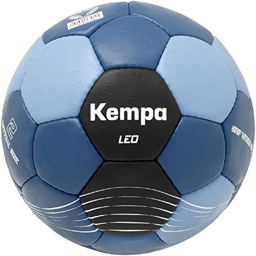 Kempa Leo ballon de handball enfant ballon d'entraînement - résistant et agréable au toucher - ballon pour enfants et adultes - dessus adhérent, bleu/noir