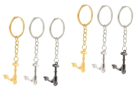 ibasenice 6piezas Llaveros Decorativos De Patinete Colgantes Brillantes Para Llaves y Bolsos