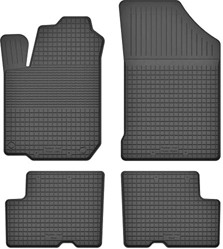 Gummimatten Gummi Fußmatten Satz für Dacia Sandero II (2012-2021) - Hoher Rand 15 mm