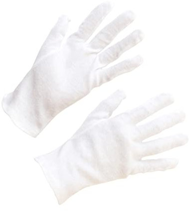 SOLUSTRE 12paare Baumwollhandschuhe Xl Schützende Rutschfeste Handschuhe Für Outdoor Industrie Und Feinarbeit Feuchtigkeitsspendend Für Schmuckinspektion Garten Reinigung Und Handpflege