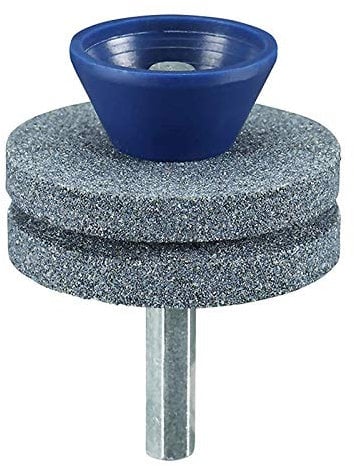 DIIOOMIEEU Drehbarer Doppelschicht-Mäher Schärfer für Bohrmaschine und Handbohrmaschine, doppellagig