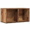 vidaXL Aufbewahrungstruhe Altholz-Optik 69,5x34x36 cm Holzwerkstoff, Aufbewahrungstruhe, Plattenspielereinheit, Plattenspielerständer mit Aufbewahrung