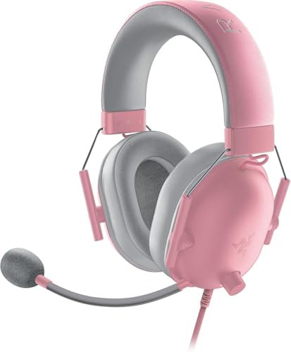 Razer BlackShark V2 X Xbox Gaming Headset: 50mm Drivers - Cardioid Mic - Lightweight - Comfortable Noise Isolating Earcups - for Xbox Series X, Series S, PS5, PC, Switch via 3.5mm Jack - Quartz Pink