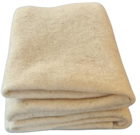 naturling Unkrautschutzmatte aus Schafwolle 100cm Breite für Gartenbeet, Hochbeete - 255g/m² Schafwollvlies 5mm Natur - in Wunschlänge (4m Länge)