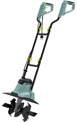 Daimann Motozappa Elettrica Richiudibile – Zappatrice Elettrica 1050W 36cm con Scatola Riduzione in Alluminio e Profondità Regolabile