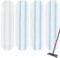 Mop Replacement Pads Compatible with Vileda H2prO Flat Mops System, 4 Pack Microfiber Pads for H2pro Flat Mop, Washable and Reusable Mopping Head Refills, Safe on Hard Floors