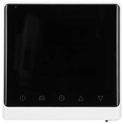 Fafeicy LCD Mostrar Controlador de Temperatura Inteligente para Aire Acondicionado, Termostato Fácil de Leer con Sensor de Alta Precisión, Adecuado para Uso en el Hogar y Oficina, Material ABS