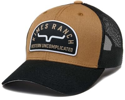 Kimes Ranch North Forty Trucker Hat - Mid Profile X Fit Curved Bill Snapback, Ww Brown, Einheitsgröße
