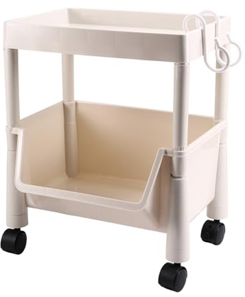 Bosiyrggrl Movable Bookshelf Storage Rack Children'S Toy Storage Rack Multi-Layer Household Trolley B