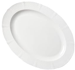 Assiettes à dîner en porcelaine blanche de 30,5 cm – Design élégant en dentelle – Bols profonds polyvalents pour hôtel, restaurant et fête – Vaisselle élégante pour salle à manger créative (lot de 16)