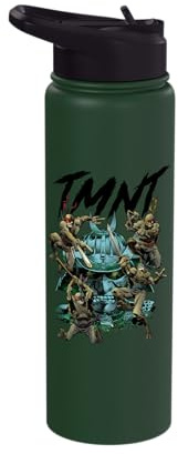 Official Teenage Mutant Ninja Turtles THE Turtle and Kabuto Stainless Steel Insulated Water Bottle