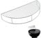 GFTIME 8836 52,3CM Grille Réchauffement pour Weber 57CM Charbon Gril, pièces de Gril Chromées pour Grils à Charbon Weber Grandes à Une Touche, Charbon Bois Bar-B-Kettle, Fumoir Smokey Mountain Cooker