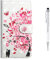 Grandoin iPhone 6S Hülle,iPhone 6 Hülle, Handyhülle im Brieftasche-Stil für Apple iPhone 6S /6 4.7 Zoll Handytasche PU Leder Flip Cover 3D Bunte Muster Book Case (Rosa Baum)