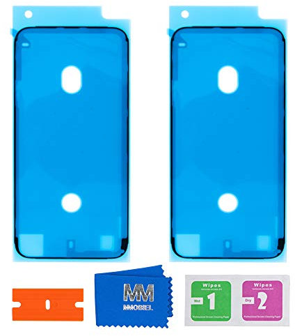 MMOBIEL 2X Wasserdicht Folie Klebefolie LCD Display Adhesive Sticker Kompatibel mit iPhone SE 2022 / SE 2020/8 Series 4.7 inch (Schwarz)