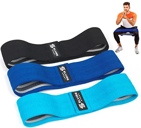 Elvire Sport Fitnessbänder (3er-Pack), Sport- Trainingsbänder für Hüften, Gesäß und Beine, Yoga, Pilates, Crossfit Männer und Frauen
