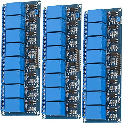 AZDelivery 3 x 8-Relais Modul 5V mit Optokoppler Low-Level-Trigger kompatibel mit Arduino und Raspberry Pi inklusive E-Book!