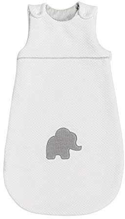 Nattou Ganzjahres-Schlafsack, Gesteppt, 70 cm, Tembo, Weiß/Grau