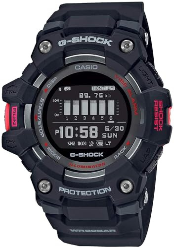 Casio G-Shock GBD100-1 G-Squad Power Trainer Series Mens Digital Black/Red Watch