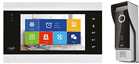 Citofono video intelligente PNI SafeHome PT720MW WiFi HD, P2P, monitor interno, applicazione Tuya Smart dedicata