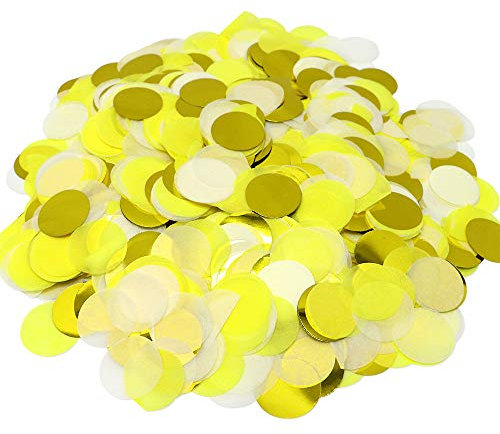 VCOSTORE 50g Konfetti Hochzeit Mehrfarbig, 6000 Stück Konfetti Papier Geburtstag Runde Confetti Streudeko Seidenpapier Partydeko für Versammlungen, Feste und Jubiläen