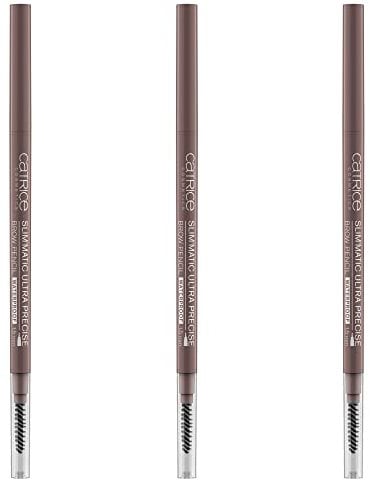 Catrice Augenbrauenstift - Catrice Slim'Matic Ultra Precise Brow Pencil, mit Augenbrauen Bürste, 3er Pack (3x0,05g), Nr. 030 Dark