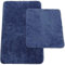 Brandsseller Badematten 2er-Set bestehen aus Badvorleger: ca. 50/80cm und WC-Vorleger ca. 45/50cm - Farbe: Blau