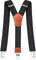 Pejoye Hosenträger für Herren Breit 4 cm Y Förmige mit Extra Starken Metall Clips Durable Elastic Verstellbare Einheitsgröße für Männer und Damen (3 Clips-Schwarz Orange)