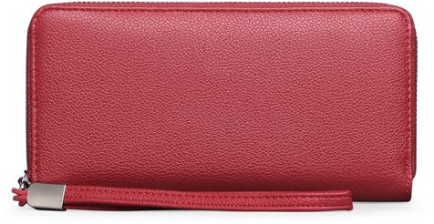 GOIACII Portefeuille Femme Cuir Grande Capacite Porte-Monnaie Femmes RFID Blocage, avec 12 Emplacements Cartes, Fermeture Eclair et Porte-chéquiers Portefeuilles Femme