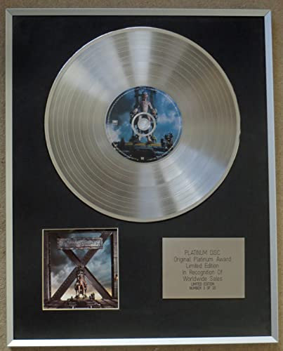 Century Music Awards IRON MAIDEN - Limited Edition CD Platinum Disc - THE X FACTOR