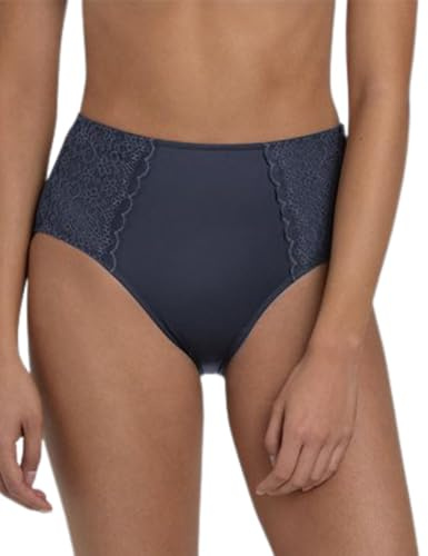 Anita Havanna 1512-463 Damen Shadow Blue Lace Details High Waist Slip